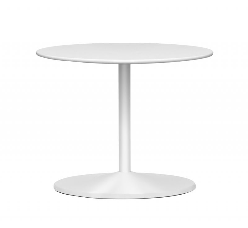 Weißer Panton Table Tisch von Montana, runder Beistelltisch für Wohnzimmer und Büro.